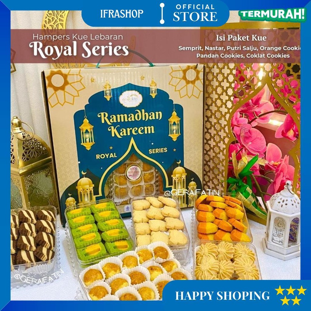 

Kue Kering Lebaran 2025 Paket Berkah Isi 6 Toples Bellarosa / Paket Kue Kering Dibuat Tahun 2025 D Gratis Ongkir