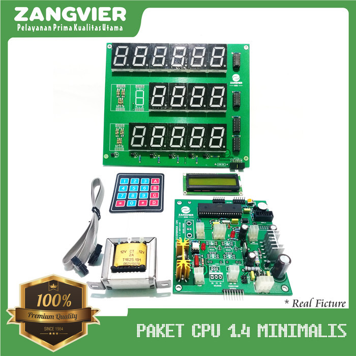 PAKET CPU PERTAMINI / POM MINI 1.4 MINIMALIS + 7SEGMEN HIJAU + TRAFO