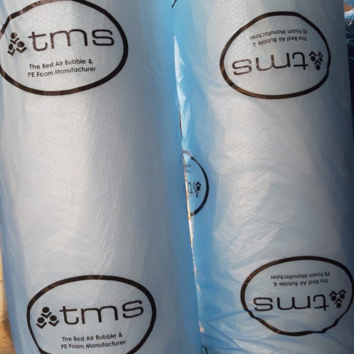 

Bubble Pack/Bubble Wrap Merk Tms Warna Hitam Bungkus Biru 125Cm X50M