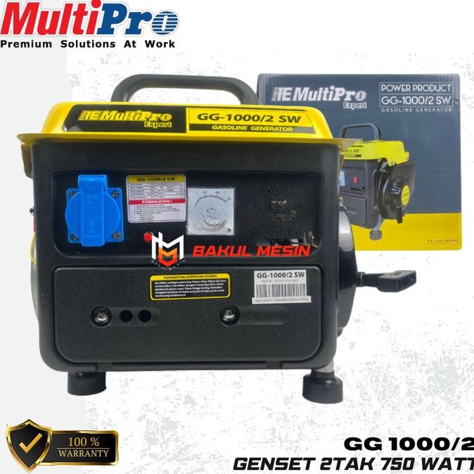 Mesin Genset 2Tak Gg1000 Multipro Gg 1000 Generator Set 750 Watt