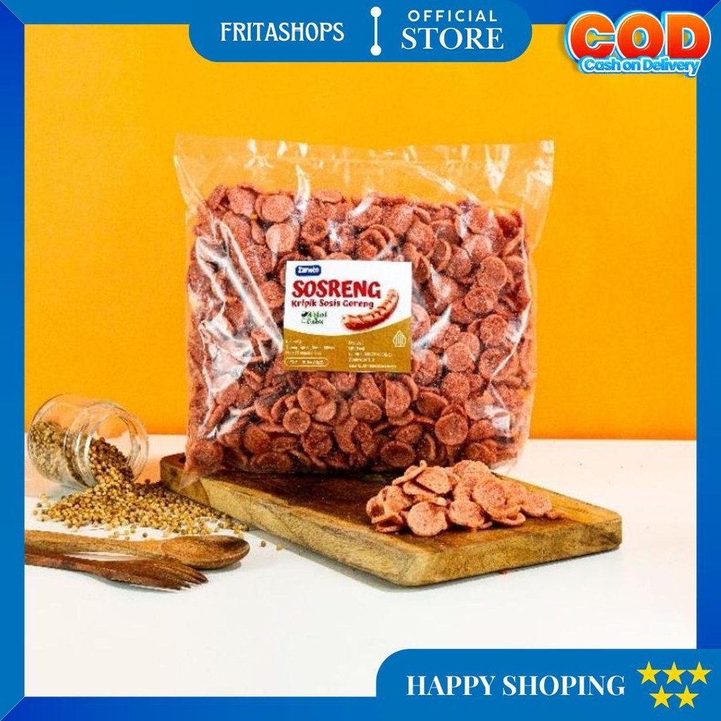 

Zaneto Sosis Goreng 1000Gr Cemilan Gurih Pedas Lezat Crispy Toples Eksklusif Halal Mui Termurah D Gratis Ongkir