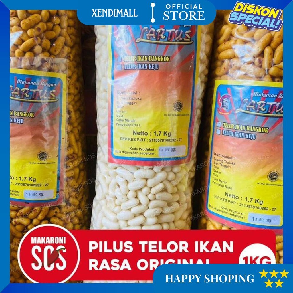 

Pilus Ikan 1Kg Telor Ikan Rasa Rujak Original Keju Snack Renyah Premium Snack Viral Pedas D Terlaris