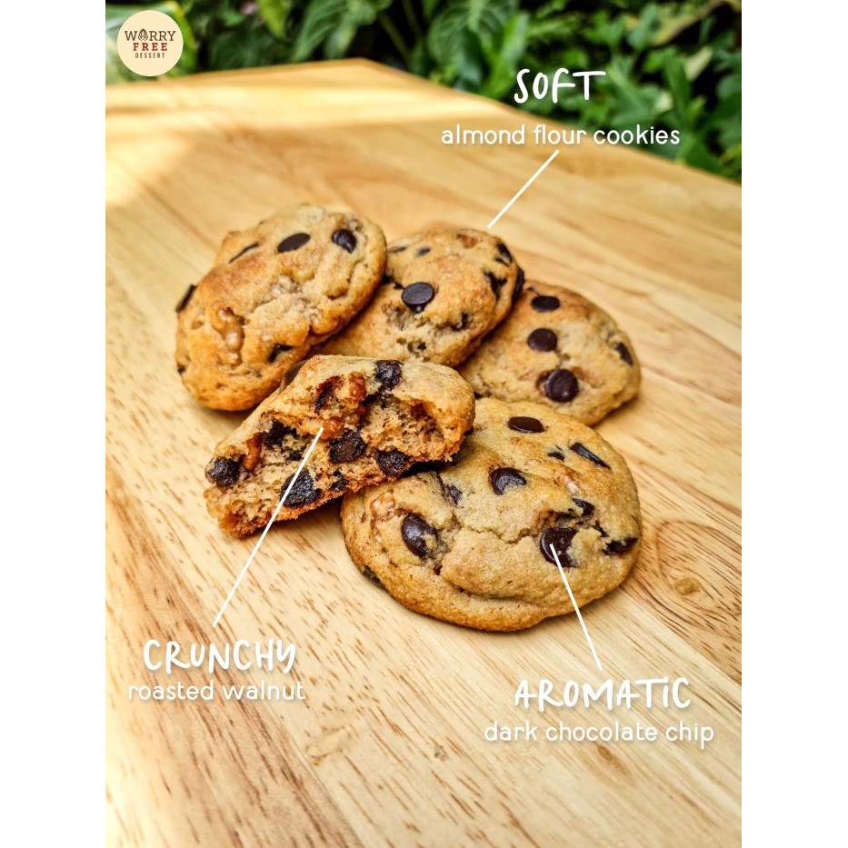

Product Terlaris Nyc Walnut Chocolate Chip Cookies (Sugar Free, Gluten Free, Keto)