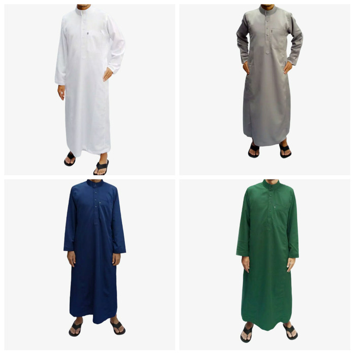 Jubah Saudi Style Gamis Pria Dewasa Jumbo XL-XXL