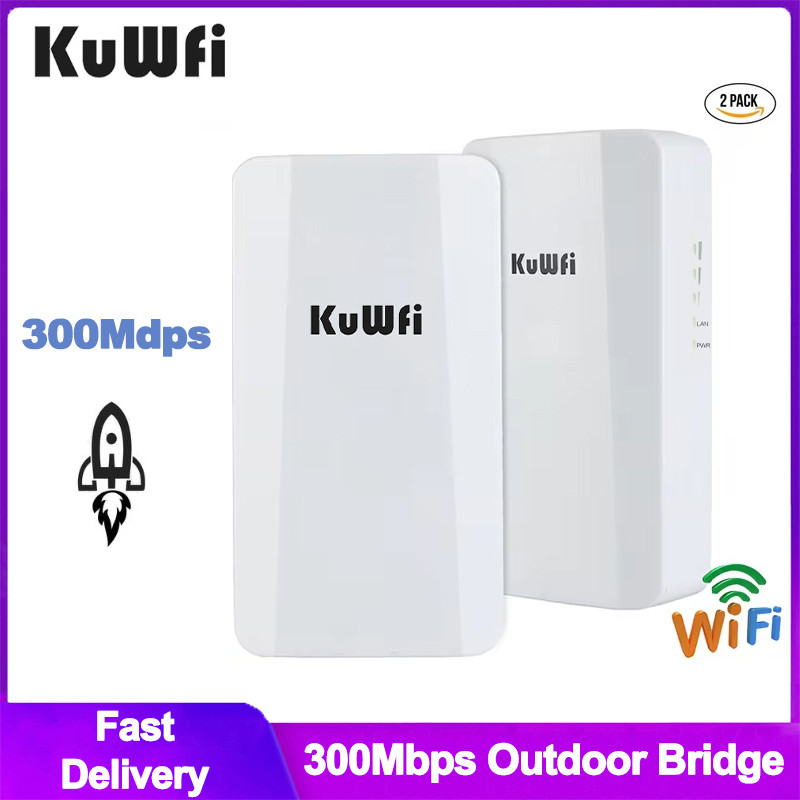 WEASH Outdoor Router 300Mbps Wireless Wifi Bridge Outdoor P2P 1KM Wireless Wifi Repeater CPE With 24