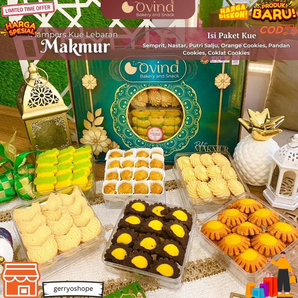 

Promo!! Paket Berkah Bellarosa / Hamperes Lebaran Berkah Bellarosa / Paket Kue Kering D Best Seller