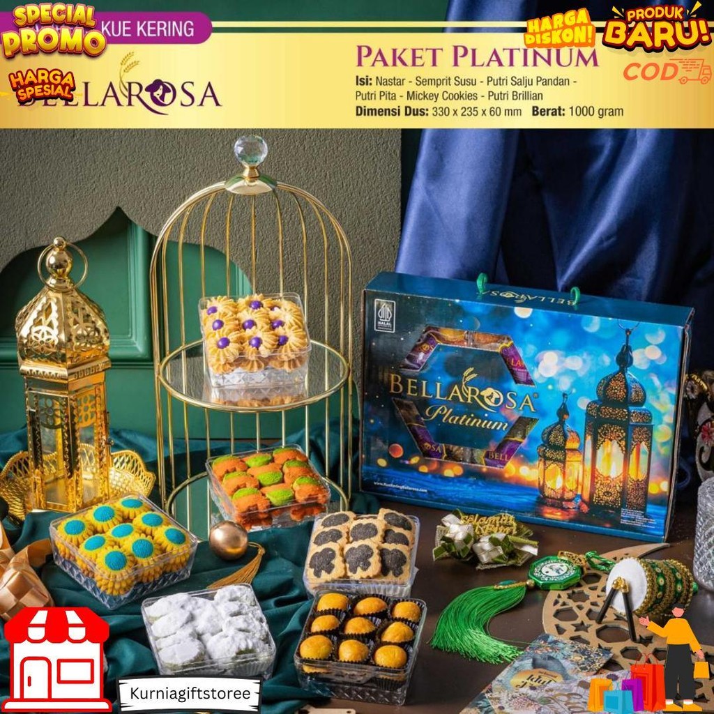 

Kue Lebaran Intan Sari Paket Kue Premium Kue Kering 6 Toples / Paket Kue Kering 2025 D Best Seller