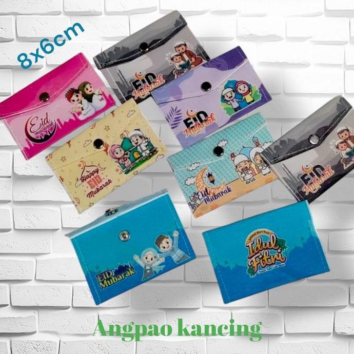 

(Dpt 12 pcs) Dompet Kancing Mini 2025 Angpao THR Idul Fitri / Amplop Lebaran Viral DEL