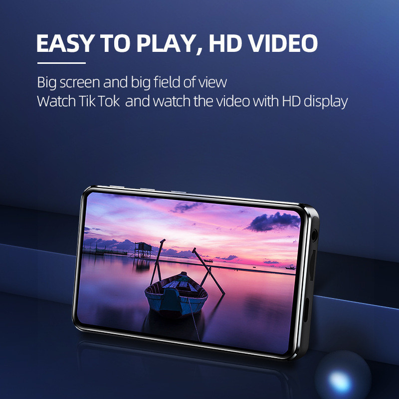 WiFi MP3 Payer Bluetooth 5.0 MP4 MP5 Player 4.0" Layar Sentuh Penuh Sistem Cerdas Android 8.1 dengan