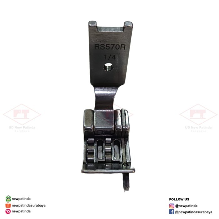 

siap kirim] S570 1/4 Sepatu Roller Guide Kanan / Kiri Untuk Mesin Jahit 2 Jarum