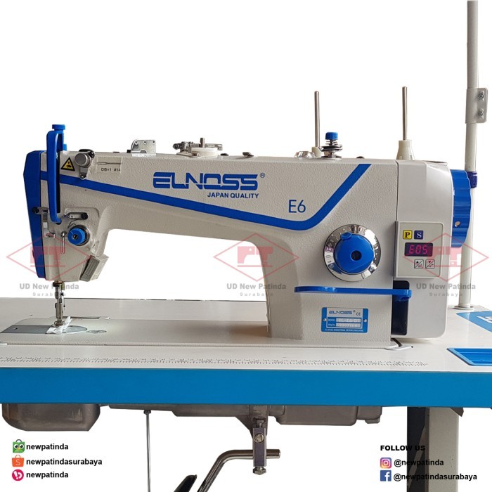

+++++] Mesin Jahit High Speed Jarum 1 Elnoss EL E6-D1 / E6 D1 Direct Drive