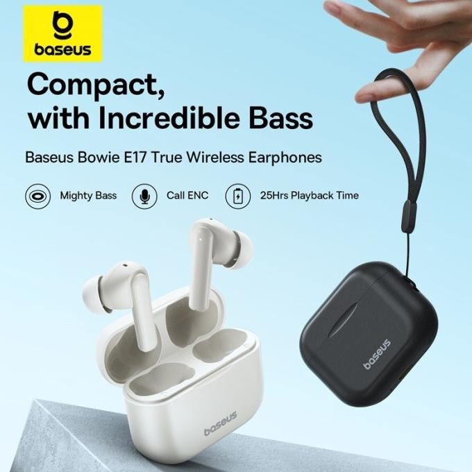 Baseus Bowie E17 TWS Earphone Bluetooth Earbuds Bloetooth Erphone - Headset Henset Terlaris