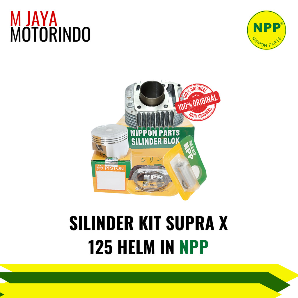 Blok Boring Seher Set SUPRA X 125 HELM IN Silinder Blok NPP