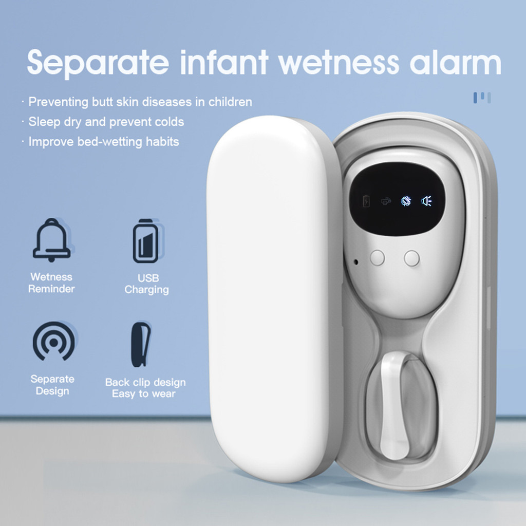 TOKOBATAKL Wireless Bedwetting Alarm, Bedwetting Sensor Monitors with Separate Receiver & Transmitte