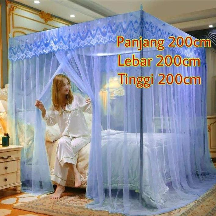 Aw89 KELAMBU TIDUR JUMBO 200X200 TEBAL MODERN MURAH Berkualitas