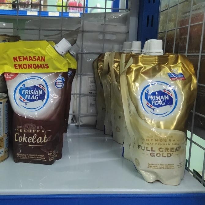 

~~~~~] Susu Frisianflag Pouch Coklat & Gold
