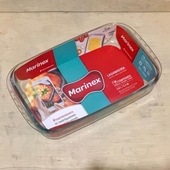 #####] Marinex 6538 5 Liter Loyang Kue Kaca Persegi Panjang