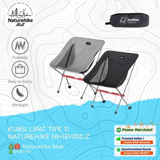 KURSI LIPAT NATUREHIKE NH18Y050-Z TIPE 11 CAMPING OUTDOOR MANCING