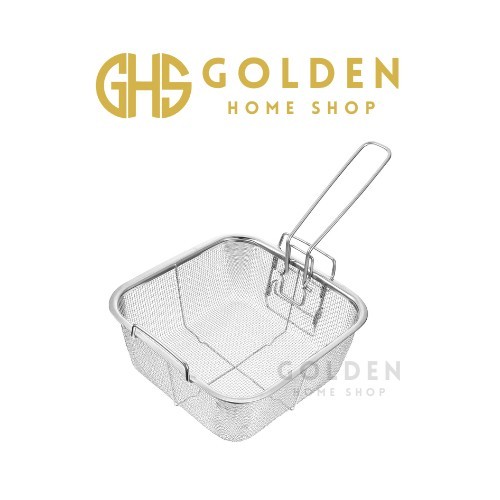TERLARIS GHS - SARINGAN GORENGAN KENTANG STAINLESS STEEL BESAR KECIL DEEP FRYER BASKET MURAH