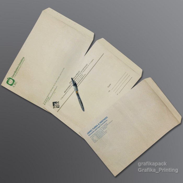 

Amplop Coklat Kraft Folio Custom Cetak 1 Warna Termurah