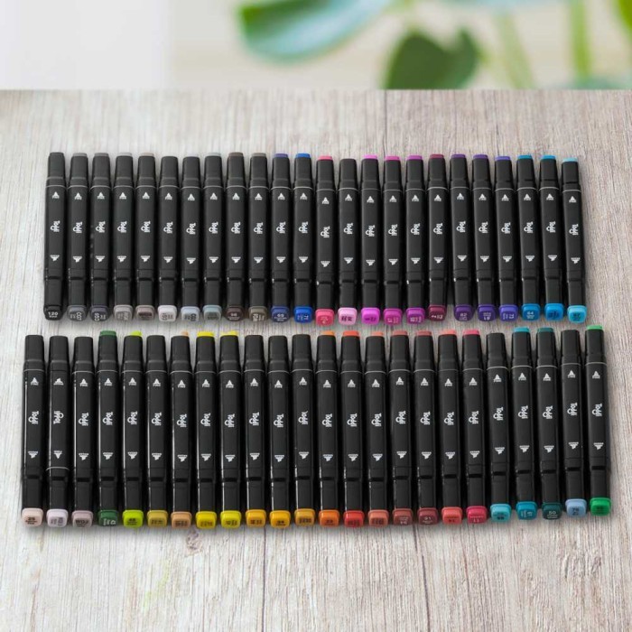 

Toddi Set Spidol Dual Side Fine Art Brush Pen Art Marker Set - Hl0270 Ready