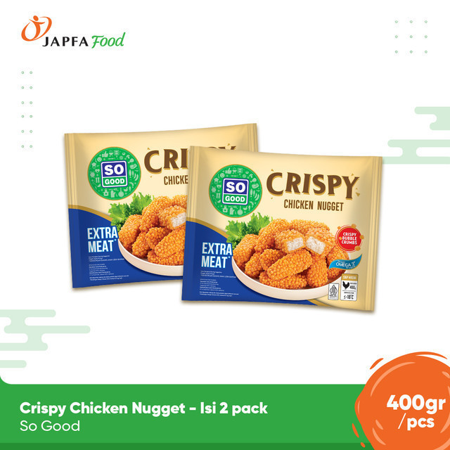 

So Good Crispy Chicken Nugget 400gr - Isi 2 pack