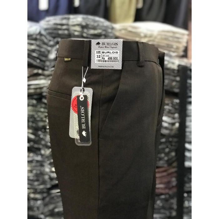 TERLARIS CELANA KANTOR COKLAT FORMAL PRIA REGULER FIT / CELANA KAIN PRIA / CELANA BAHAN DASAR PRIA