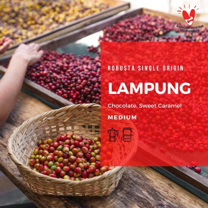 

Robusta Lampung 1 Kg Roast Bean Coffee - Kopi Biji Matang