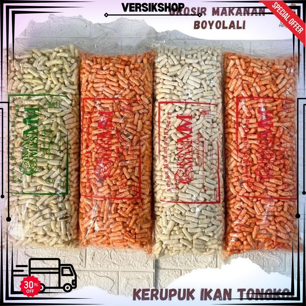 

Kerupuk Ikan Tongkol Viral 1 Kg Jumbo Original Balado Lombok Ijo Pedas Daun Jeruk D Promo Puncak