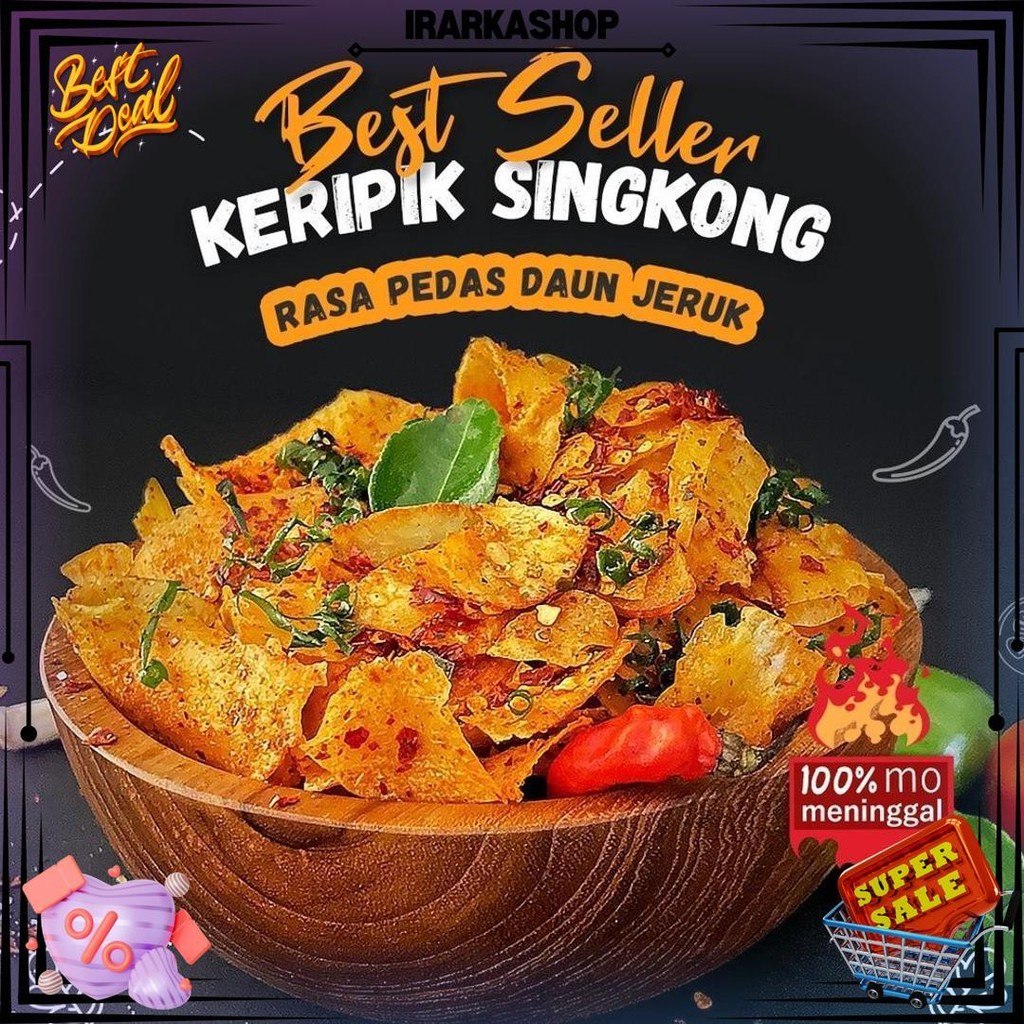 

Yasnack Keripik Singkong Pedas Daun Jeruk/Kripset/500Gr D Cod