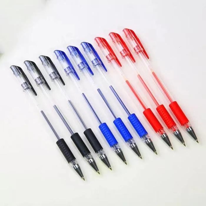 

(Bisa Cod) 100 Pcs Pena Gel Hitam Berkualitas Tinggi Isi Ulang Berbasis Air 0,5Mm - 100 Pcs (Harga