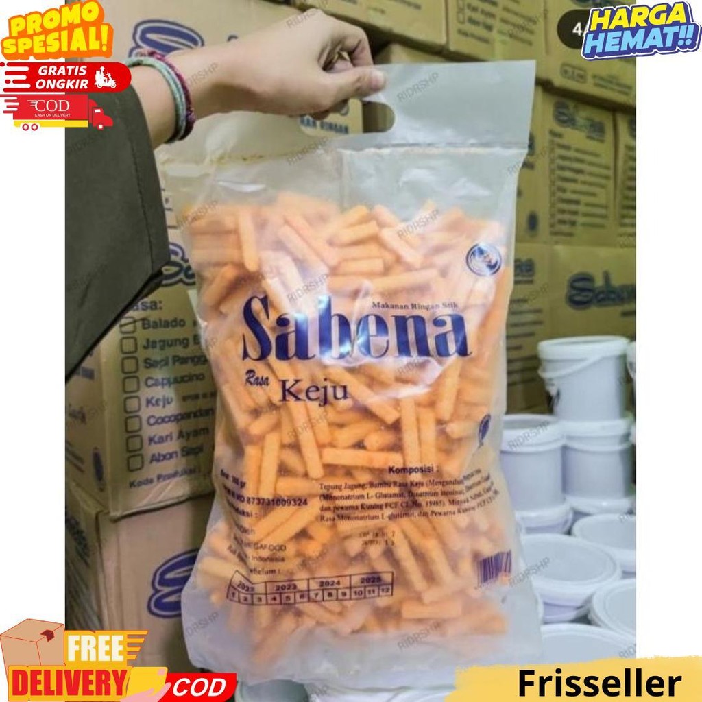 

Sabena Stik 340G / Aneka Rasa Keju Balado Sapi Panggang Jagung Bakar Cemilan Jajanan / Keripik Sabena Stik Balado D Sale