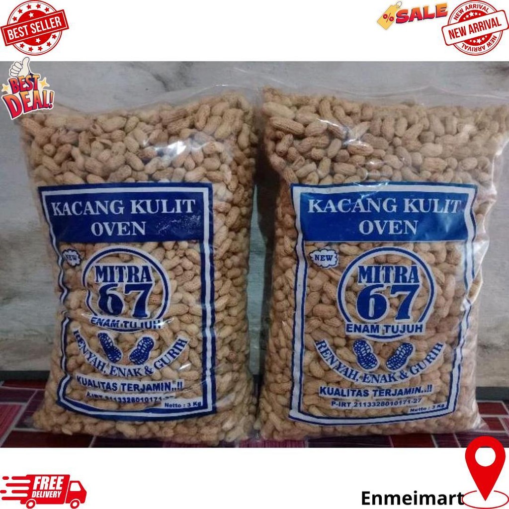 

Kacang Kulit Asin, Kacang Oven Asin, Kacang Asin Kemasan 3Kg, Kacang Kulit, Snack Cemilan/ Kacang Super Ramadhan Sale