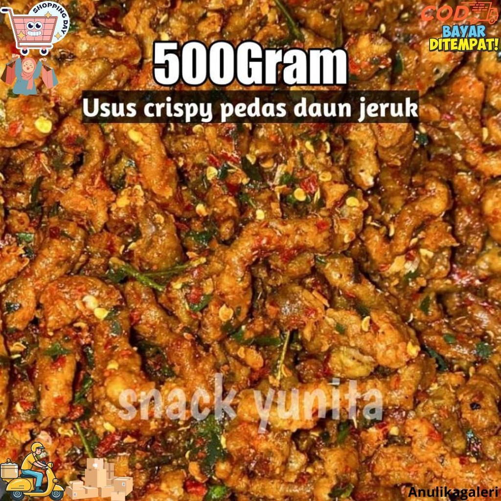 

Usus Crispy Gurih Pedas Daun Jeruk 500 Gram D Promo Puncak