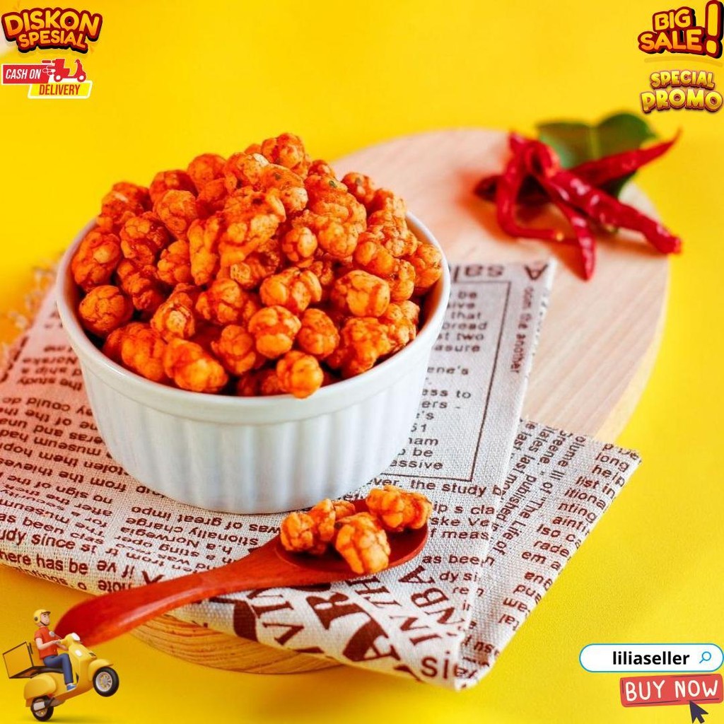 

Kangsnacks Pilus Cikur Pedas & Original Daun Jeruk 100Gr-1Kg Cemilan Makanan Jajanan Jajan Snack Pedas D Promo Puncak