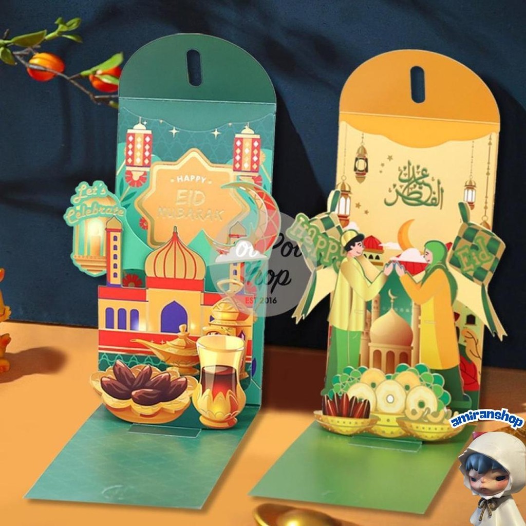 

Amplop Lebaran Idul Fitri 2025 Pop Up 3D 3 Dimensi Angpao Unik Premium Panjang Kado Unik Kado Angpao 3D Angpau Kartun Grosir Murah Tebal Motif Karakter Berkualitas Bahan Terbaik Murah Grosir Diskon