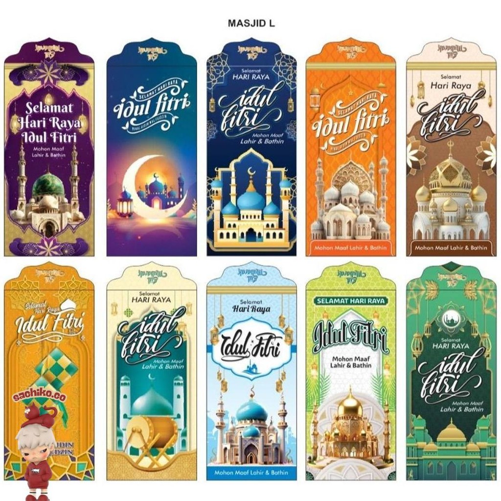 

Amplop Isi 50 Ampau Lebaran Masjid Uk Besar Lembar Uk 16X8Cm Masjid Df Murah