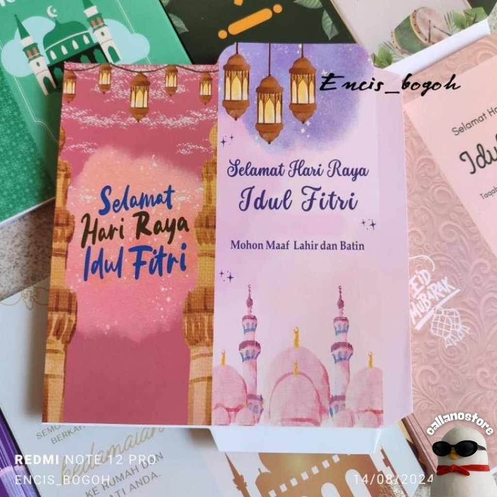 

[100 Lembaran] Amplop Lebaran Jumbo/Panjang Uk 7*18 Murah