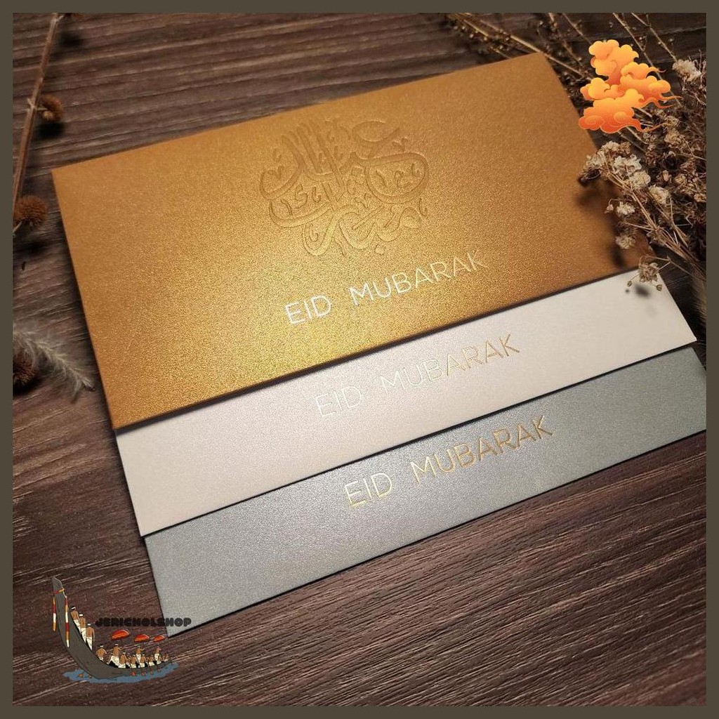 

Amplop Uang Idul Fitri Horizontal Besar 9.5X18.5Cm/ Angpao Eid Mubarak Fancy/ Angpau Lebaran (Isi 10 Pcs) Murah