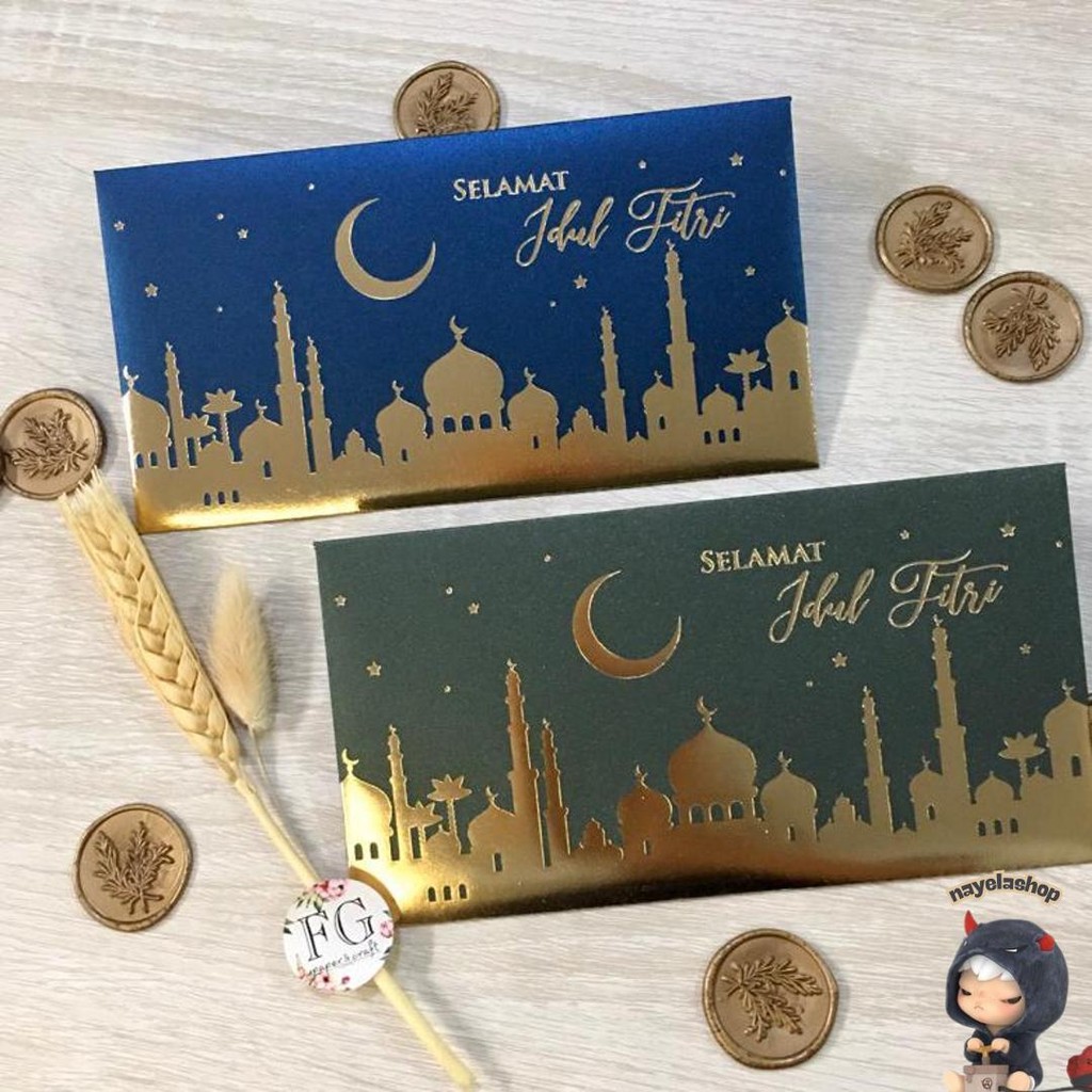 

Amplop Lebaran Idul Fitri Elegant Ramadhan Mosque 5Pcs By Fgpaper Kilat