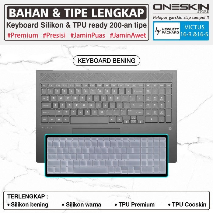 Pelindung Keyboard Protector HP Victus 16-s s0009ax s0010ax s0047ax