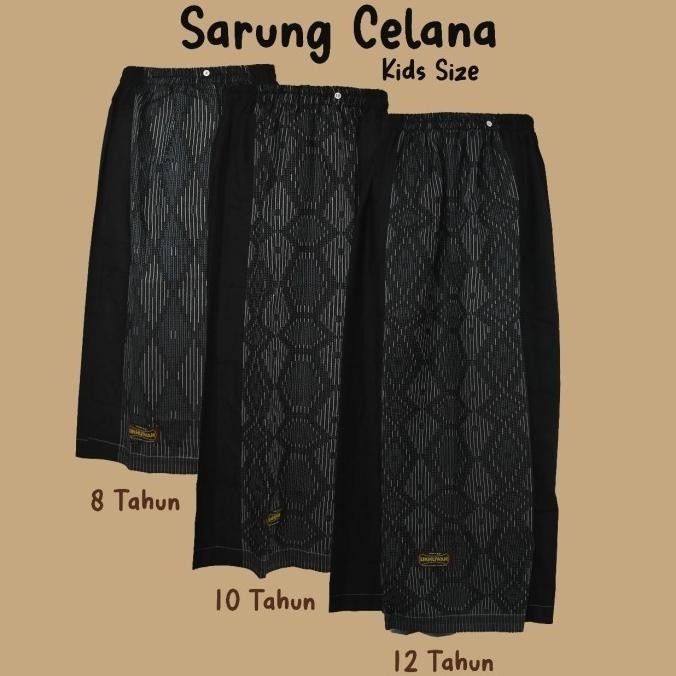 Sarung celana anak ukhuwah by shappire dutatex sarung hitam tumpal