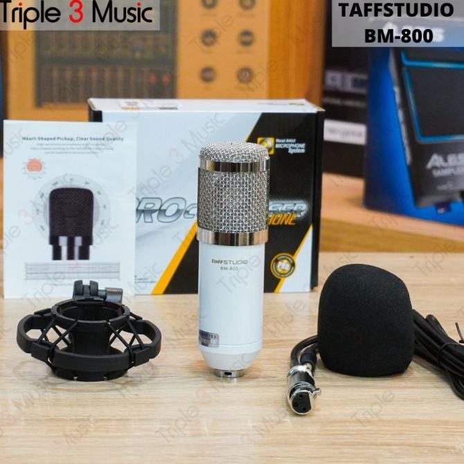 Taffware Mic Condenser Bm800 Mic Smule Mic Live Streaming