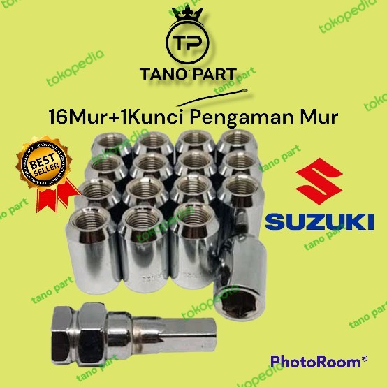 Mur Roda Seneka Racing Baut Lugnut Mobil Suzuki Jimny SX4 Bahan Baja