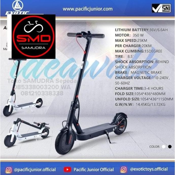 Murah Scooter Skuter Otopet Listrik Dewasa Anak Electric Exotic St 8255 Bdg