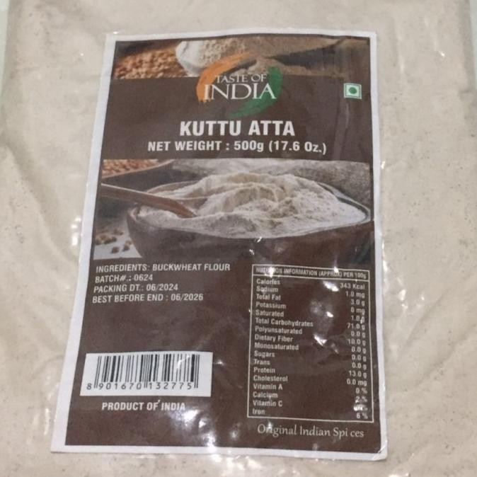 

hanya disini] KUTTU ATTA TASTE OF INDIA 500G / Tepung Buckwheat