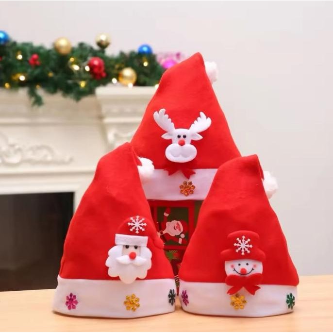 

#@#@#@#@] CXY97 Topi Natal Merry christmas Boneka / Topi Santa Claus