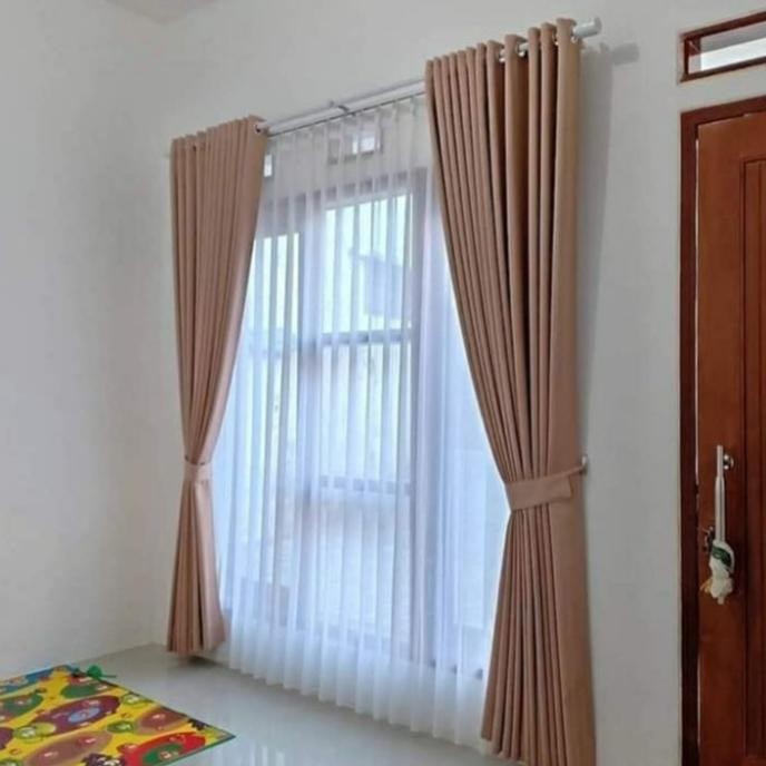 gorden blackout 200 x 250cm polos minimalis murah
