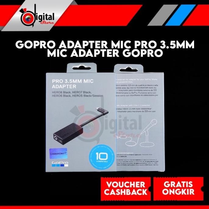 GoPro Adapter Mic PRO 3.5MM Mic Adapter GoPro Original Terlaris
