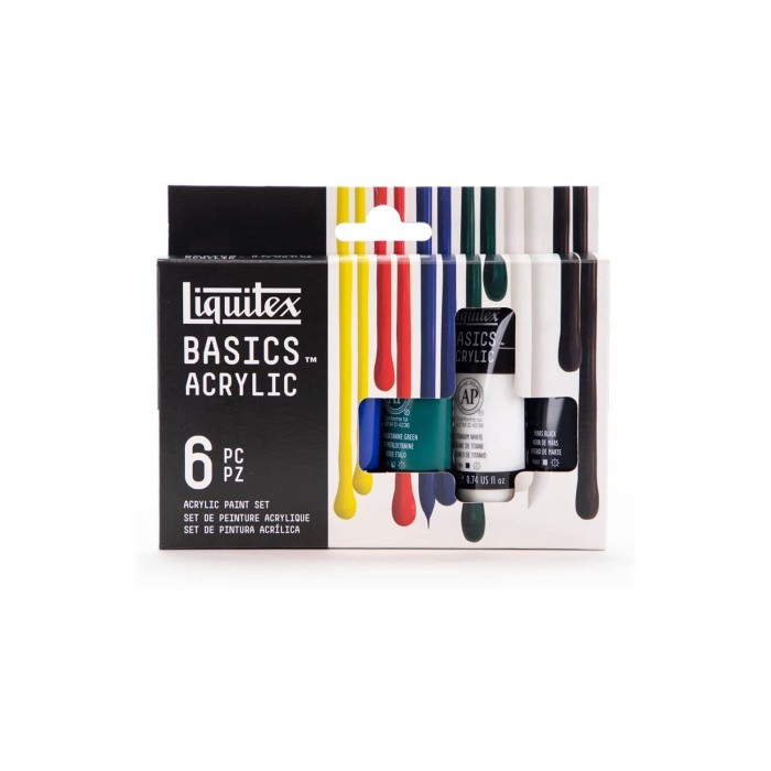 

LIQUITEX Basics Acrylic Primary Colours Set 6 x 22ml